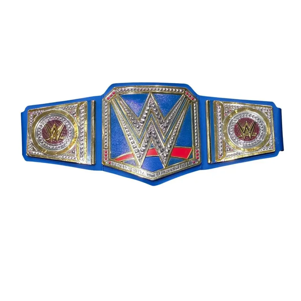 WWE Universal Championship Blue Toy Title Belt | Halloween Costume Accessory